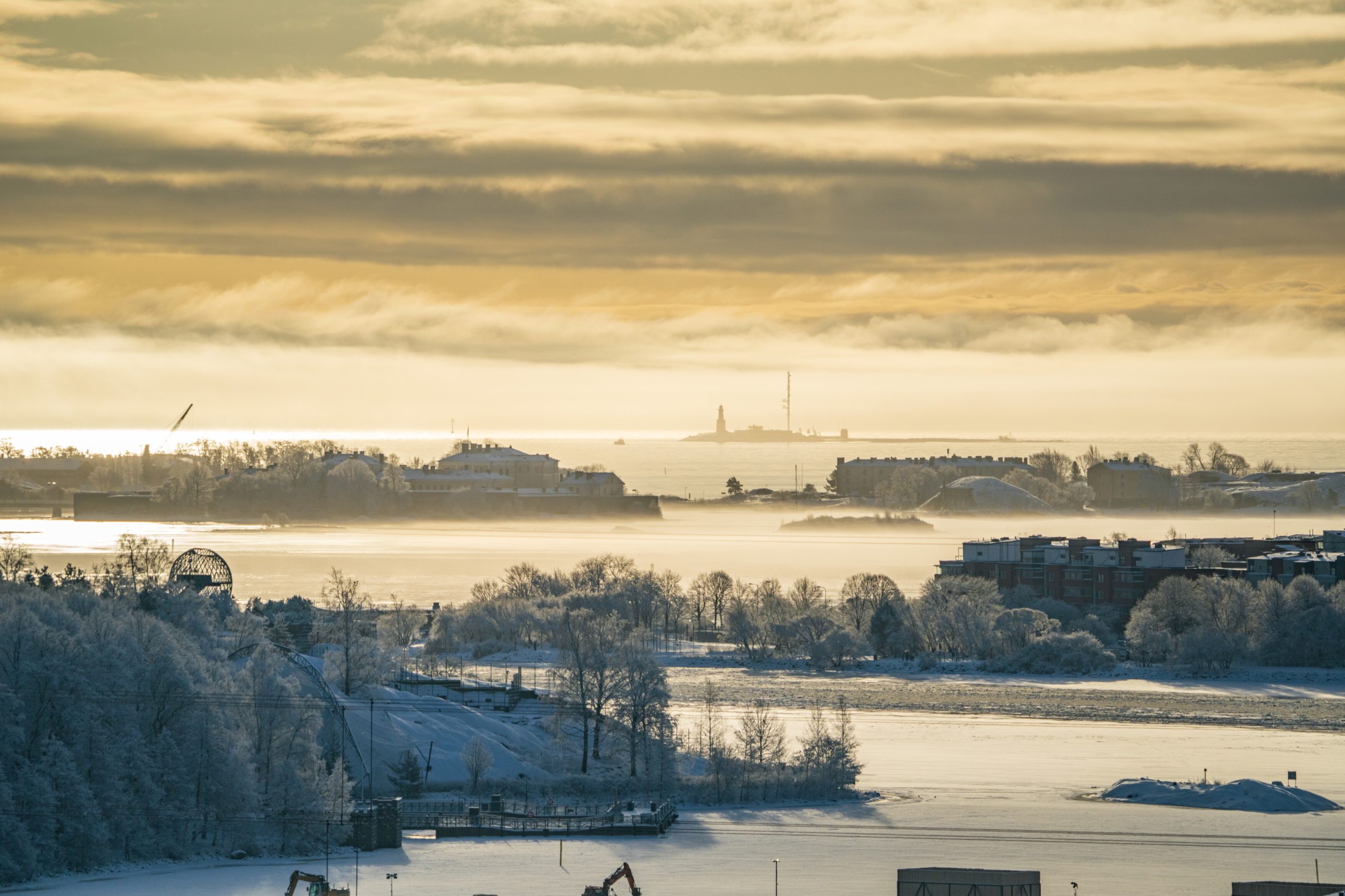 Helsinki under snow