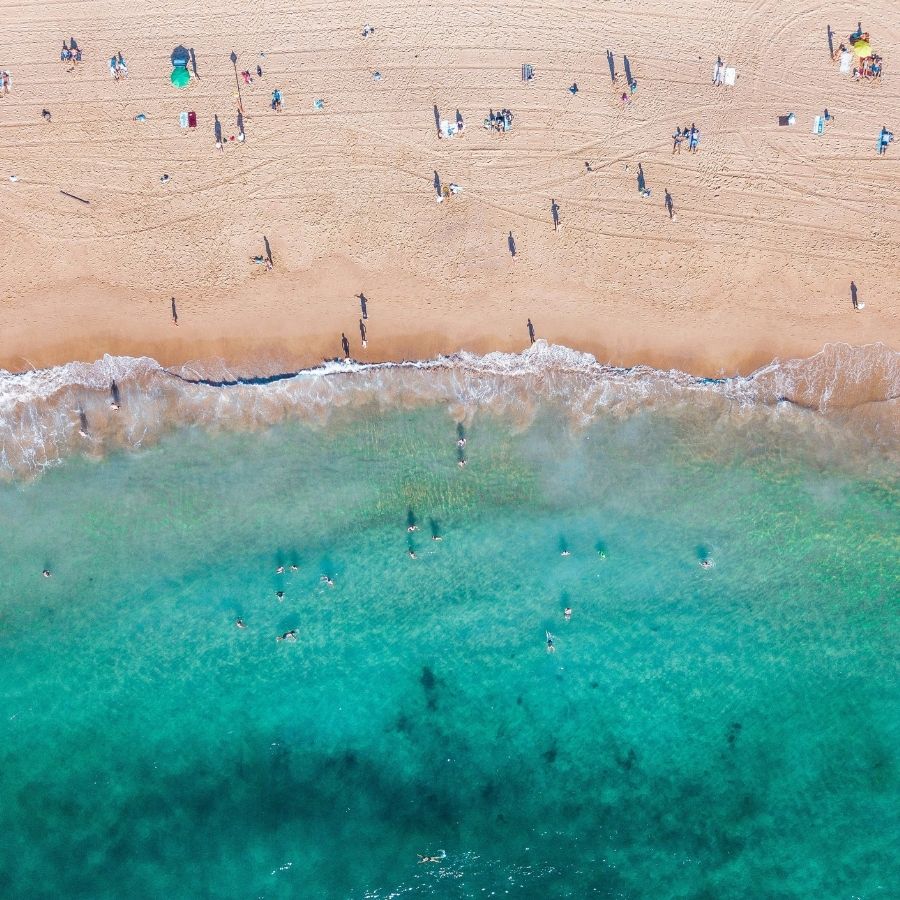 beach from above