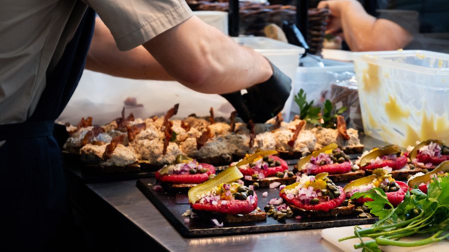 preparing delicious food in copenhagen denmark